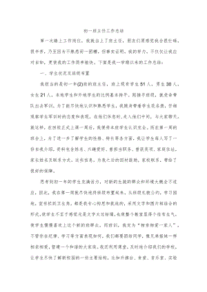 初一班主任工作总结.docx