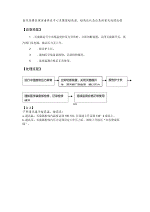 医院经营管理消毒供应中心灭菌器超高温、超高压状态应急预案及处理流程.docx