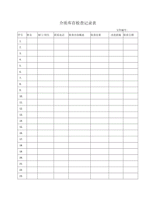 介质库存检查记录表.docx