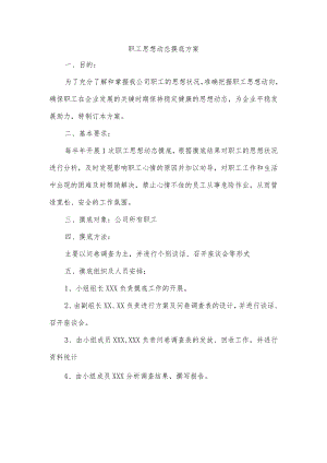 职工思想动态摸底方案.docx