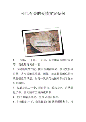 和包有关的爱情文案短句.docx