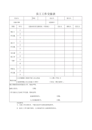 员工工作交接表.docx