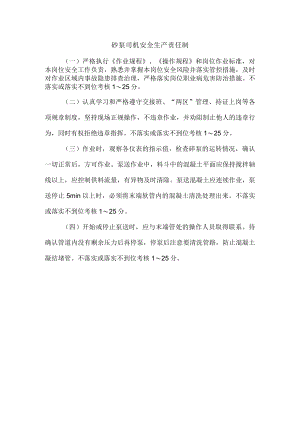 砼泵司机安全生产责任制.docx