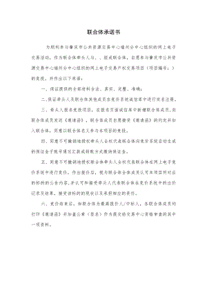 联合体承诺书.docx