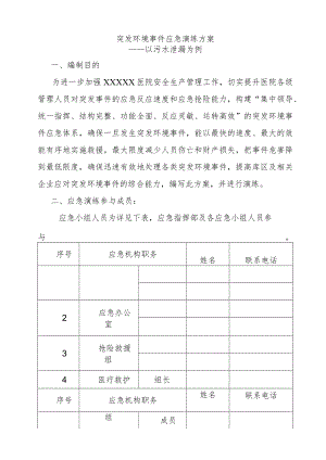 突发环境事件应急演练方案-污水泄漏.docx