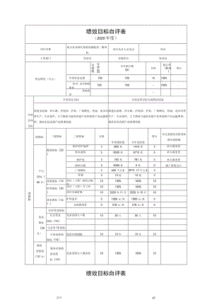 绩效目标自评表.docx