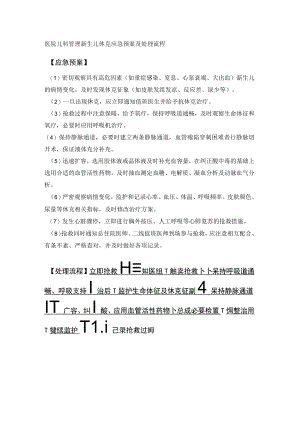 医院儿科管理新生儿休克应急预案及处理流程.docx