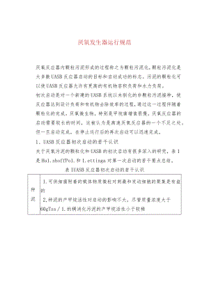 厌氧发生器运行规范.docx