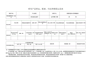 研究产品转运、配液、归还和销毁记录表.docx