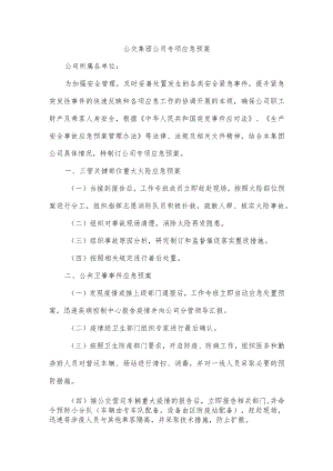 公交集团公司专项应急预案.docx