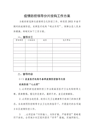 疫情防控领导分片挂钩工作方案.docx