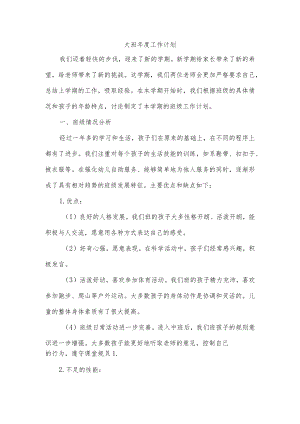 大班年度工作计划.docx