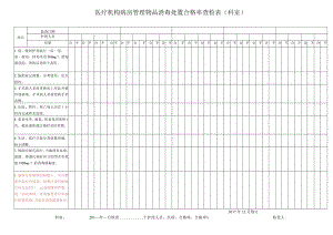 医疗机构病房管理物品消毒处置合格率查检表（科室）.docx