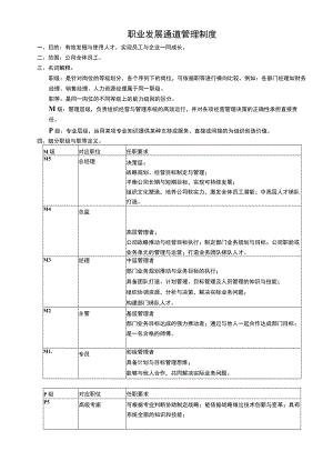 职业发展通道管理制度.docx