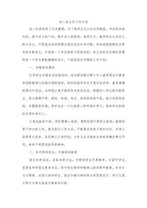 初二班主任工作计划.docx