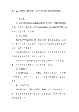第四届“陕服杯”大学生棋类比赛比赛规则解析.docx