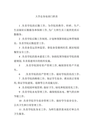 大学总务处部门职责.docx