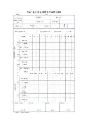 电力行业火电建设工程重锤夯实试夯记录表.docx