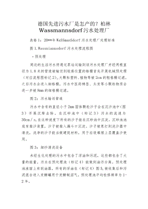 德国先进污水厂是怎样的？柏林Wassmannsdorf污水处理厂.docx