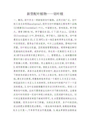 新型配叶植物——切叶桉.docx
