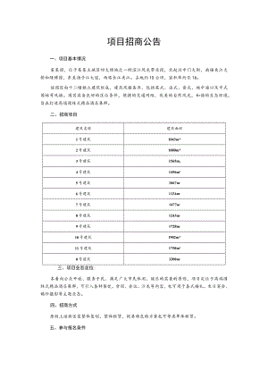 某园项目招商公告.docx