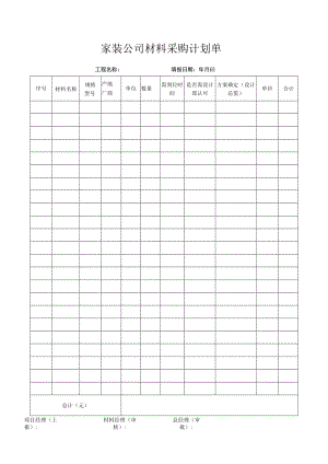 材料采购计划单.docx