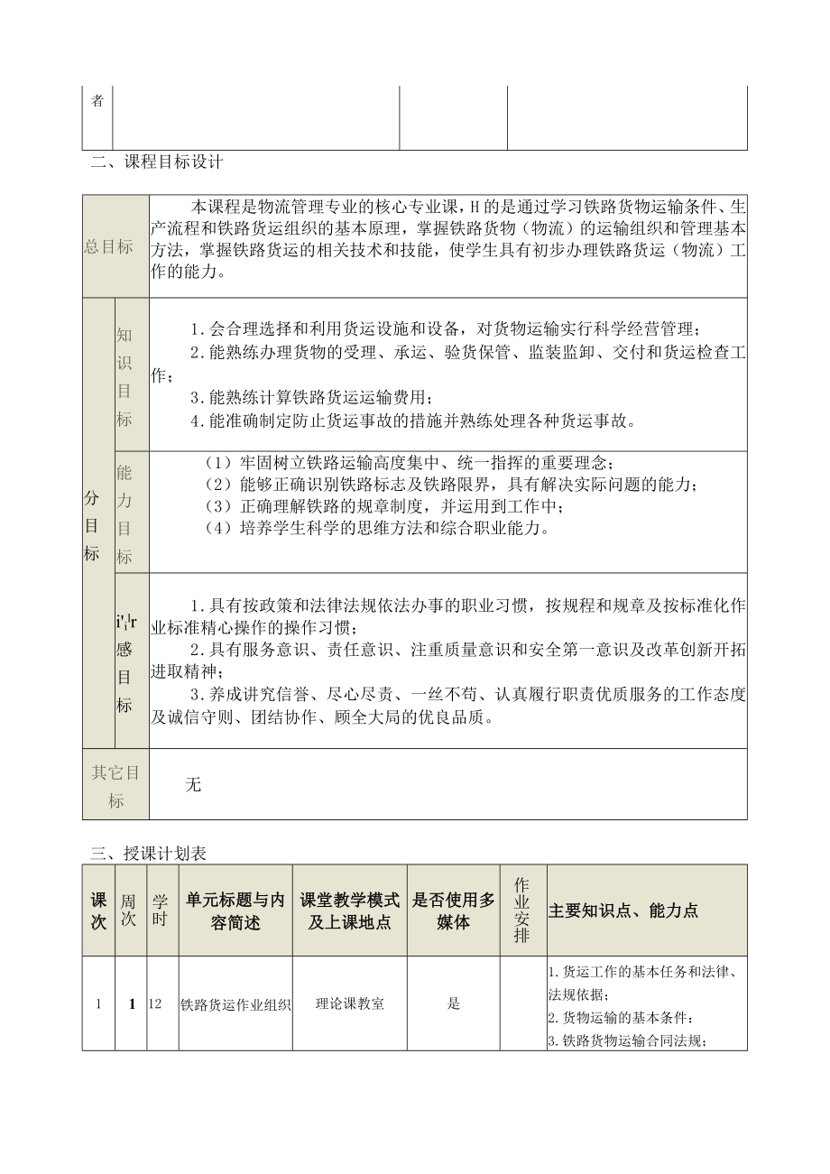 铁路客运组织课程 教学设计.docx_第2页