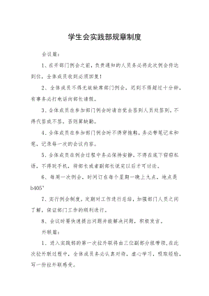学生会实践部规章制度.docx