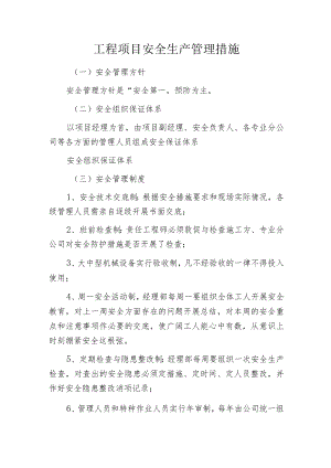 工程项目安全生产管理措施.docx