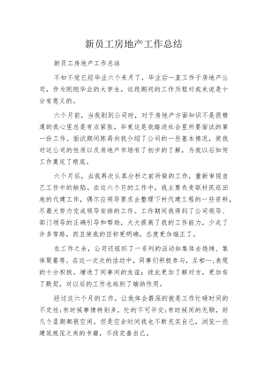 新员工房地产工作总结.docx