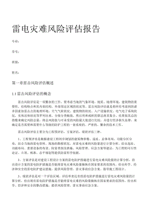 雷电灾害风险评估报告（24页）[001].docx