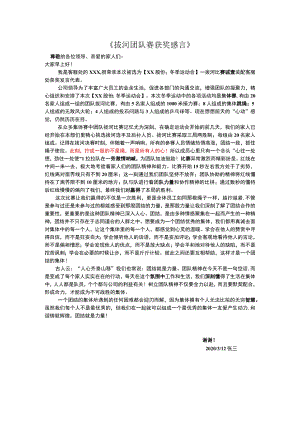 拔河团队赛获奖感言.docx