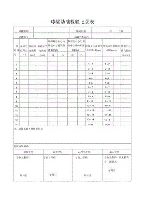 球罐基础检验记录表.docx