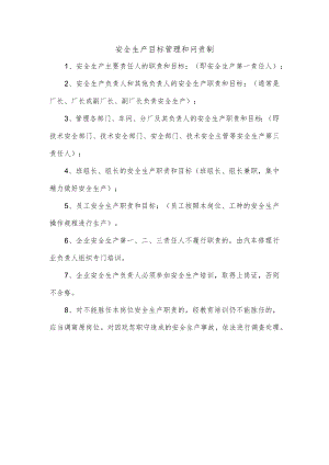 安全生产目标管理和问责制.docx