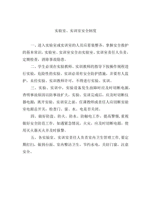 实验室、实训室安全制度.docx