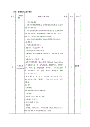货物需求及技术要求备注.docx