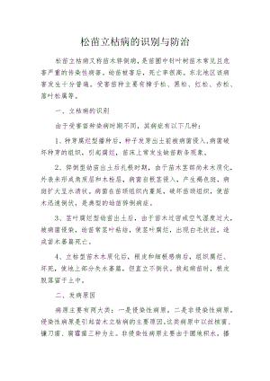 松苗立枯病的识别与防治.docx