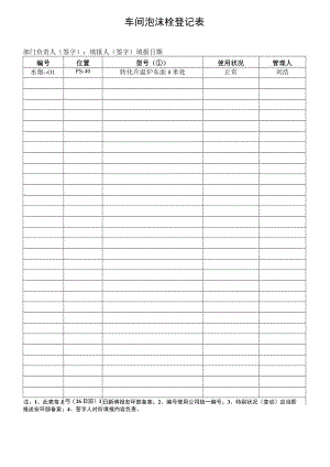 车间泡沫栓登记表（样表5）.docx