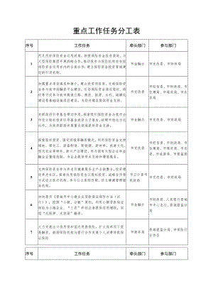 重点工作任务分工表.docx