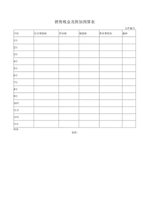 销售税金及附加预算表.docx