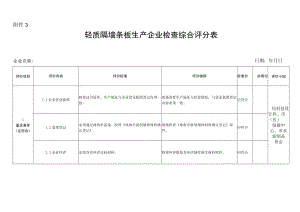 轻质隔墙条板生产企业诚信评价评分表.docx