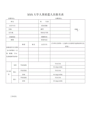 大学人事派遣人员报名表.docx