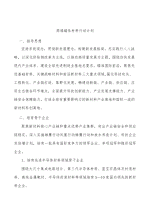 高端磁性材料行动计划.docx
