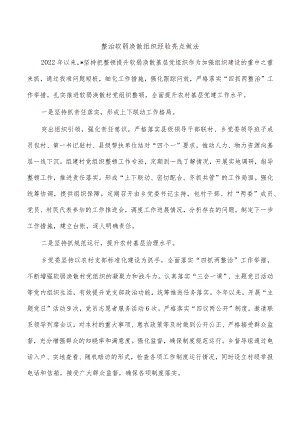 整治软弱涣散组织经验亮点做法.docx