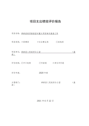 项目支出绩效评价报告.docx