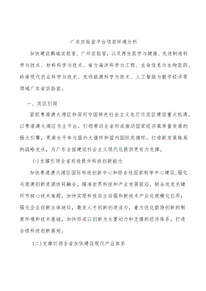 广东实验室平台项目环境分析.docx