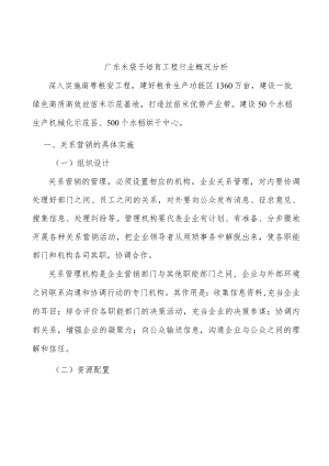 广东米袋子培育工程行业概况分析.docx