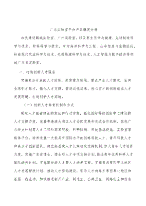 广东实验室平台产业概况分析.docx