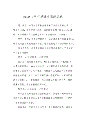 2022世界杯足球决赛观后感.docx