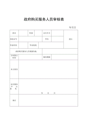 政府购买服务人员审核表.docx